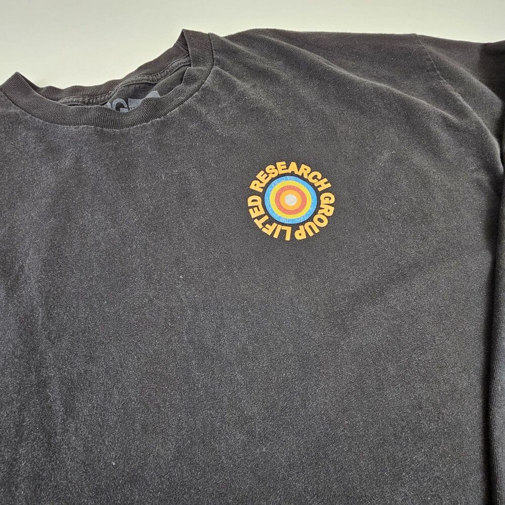 LRG Lifted Research Group T Shirt Mens 2XL Target Graphic Black Streetwear Tee